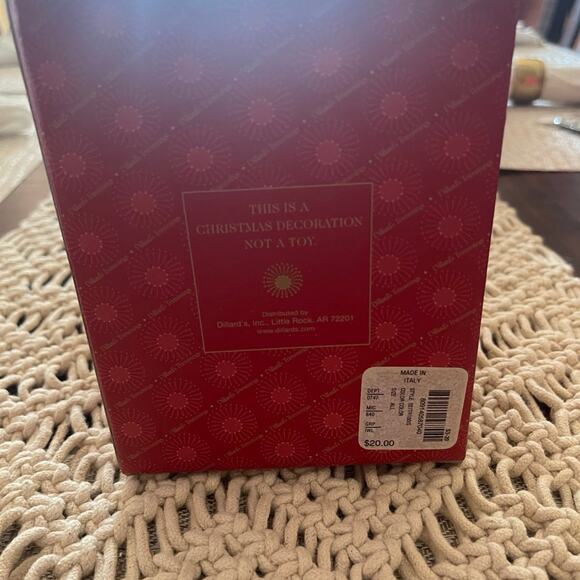 Dillards Trimmings Ornament blown glass Santa Claus - Picture 7 of 8